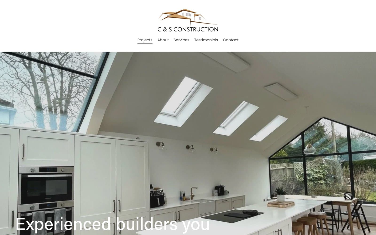 C&S Construction website